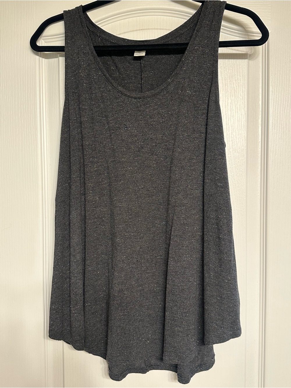 Grey-gold sparkle tank